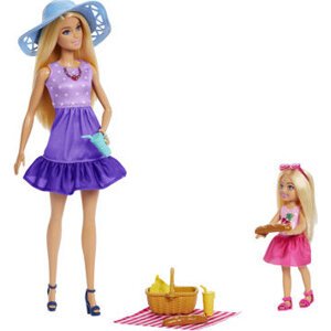 Barbie Malibu a Chelsea na pikniku