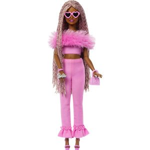 Barbie deluxe modelka s nohavicovým kostýmom
