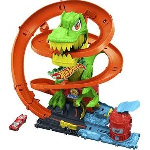 Hot Wheels City T-Rex útočí na hasičskú stanicu a angličák