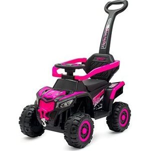 BABY MIX Odrážadlo Ruggy s vodiacou tyčou ružové