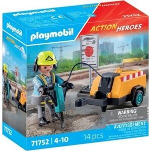 Playmobil 71752 Stavebný robotník so zbíjačkou