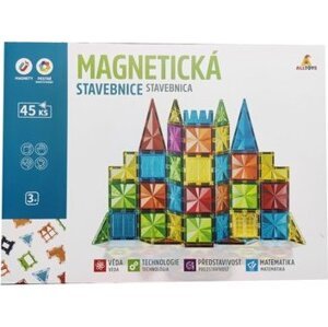 Alltoys Magnetická stavebnica 45 ks