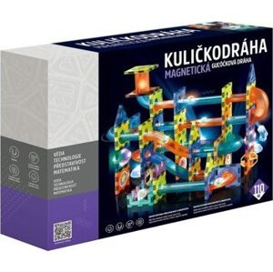 Alltoys – Guľôčková dráha magnetická so svetlom, 110 ks