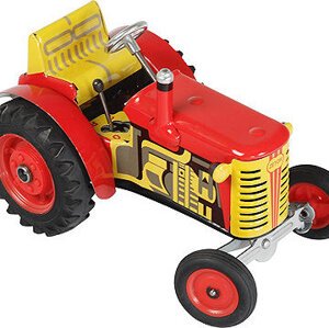 Kovap Traktor Zetor na kľúčik červený