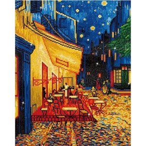 Diamond Dotz Diamantové maľovanie – Kaviareň v noci podľa van Gogha