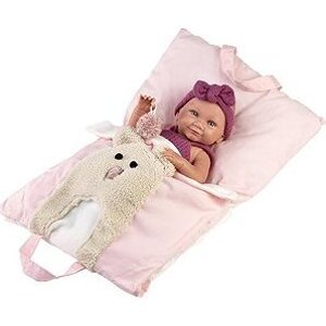 Llorens 73812 New Born dievčatko – reálne bábätko s celovinylovým telom – 40 cm
