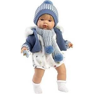 Llorens 38573 Sasha – reálna bábika so zvukmi a mäkkým látkovým telom – 38 cm