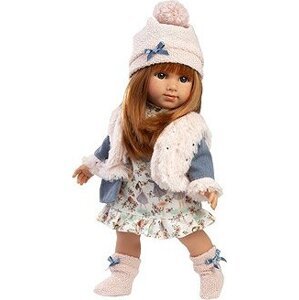 Llorens 53555 Nicole – reálna bábika s mäkkým látkovým telom – 35 cm