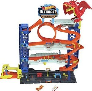 Hot Wheels City Garáž s drakom