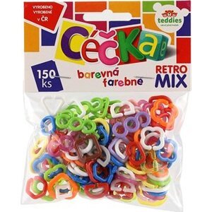 Teddies Céčka farebné 150 ks retro mix