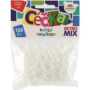 Teddies Céčka svietiace 150 ks retro mix