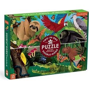 Mudpuppy Obojstranné puzzle Dažďový prales nad a na zemi