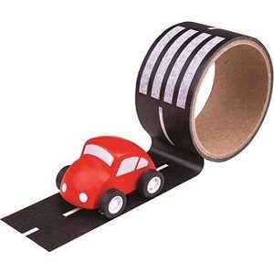Bigjigs Toys Lepiaca páska Cesta s autíčkom