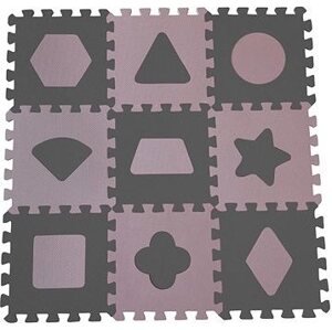BabyDan Hracia podložka Rose s geometrickými tvarmi