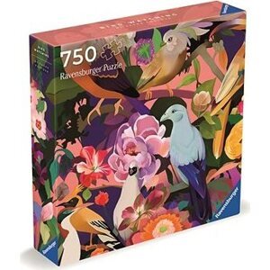 Ravensburger 120009986 Art & Soul: Farebné vtáky a kvety