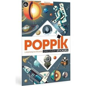 POPPIK Vzdelávací samolepkový plagát Astronómia