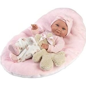 Llorens 73808 New Born Dievčatko – realistická bábika bábätko s celovinylovým telom – 40 cm