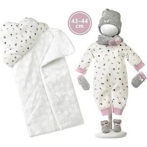 Llorens M843-36 oblečenie pre bábiku bábätko New Born s veľkosťou 43 – 44 cm