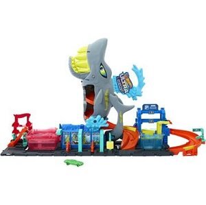 Hot Wheels City Color Reveal, autoumývačka so žralokom a angličákom 1 : 64