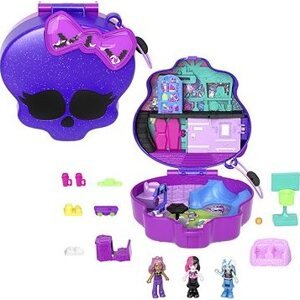 Polly Pocket Pocketka Monster High, 3 pidi monsterky, 10-príšerkovských doplnkov