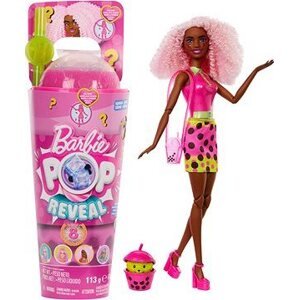 Barbie Pop Reveal Barbie bubble tea – Ovocné potešenie s doplnkami a 8 prekvapení, voňavé