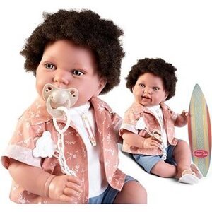 Antonio Juan 33361 Pipo Hair – reálne pôsobiace bábätko s mäkkým látkovým telom – 42 cm