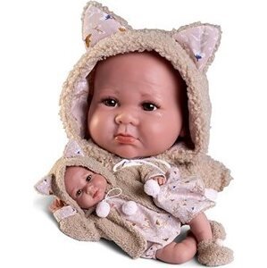 Antonio Juan 33362 Luca – reálne pôsobiace bábätko s mäkkým látkovým telom – 42 cm