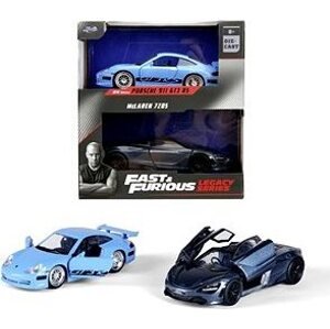 Jada Rýchlo a zbesilo Twin Pack Brianovo Porsche 996 GT3 RS a Shaw´s McLaren