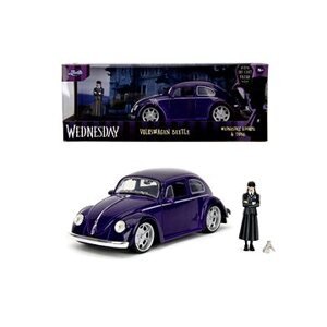 Jada Wednesday auto 1972 VW Beetle a figúrka Wednesday