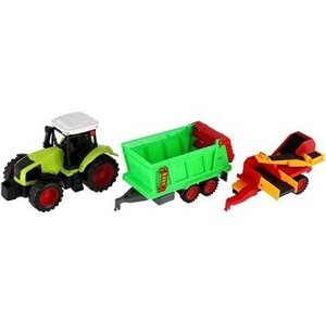 Teddies Traktor s vlekom s pásom