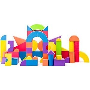 Plastica Penové kocky veľké v PVC taške 52 ks