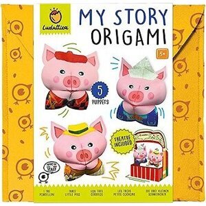 Ludattica Môj príbeh Origami – Tri malé prasiatka + kartónové divadlo