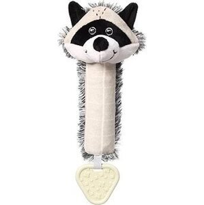 BabyOno Plyšová pískacia hračka Racoon Rocky Mýval, čierno-biely