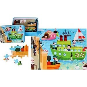 Merco Puzzle Parník 100 dielikov, multipack 2 balenia