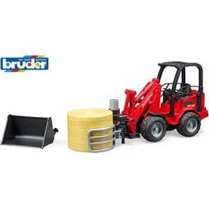 Bruder Farmer – kompaktný nakladač s kliešťami na balíky