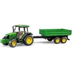 Bruder Farmer – Traktor John Deere so sklápacím prívesom