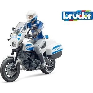Bruder Pohotovostné vozidlá – Bworld policajná motorka Scrambler Ducati a policajt