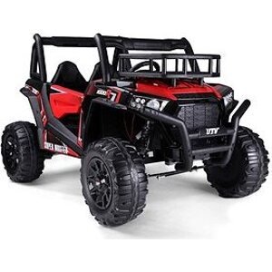 UTV 24 V, červené, dvojmiestne, 2× 200 W Motor, EVA kolesá
