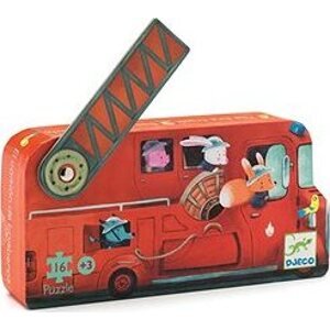 Puzzle v krabičke Hasičské auto