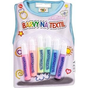 SMT Creatoys Farby na textil perleťové 6 ks
