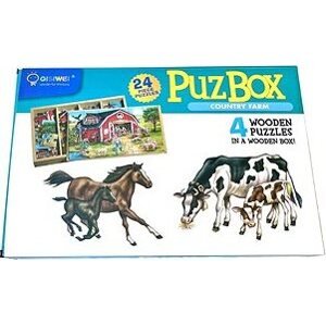 Detské drevené puzzle – Farma