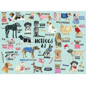 Mudpuppy Puzzle Hot Dogs od A po Z 1000 dielikov