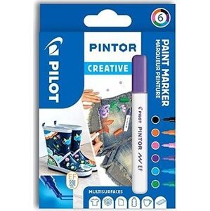 Akrylový popisovač Pilot Pintor, Extra Fine, sada 6 ks, Creative