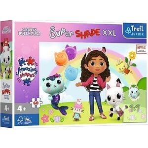 Trefl Puzzle Super Shape XXL Gábinin kúzelný domček: Priatelia 60 dielikov