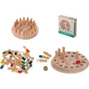 IKONKA Pamäť puzzle hra čínske zápas farby drevené