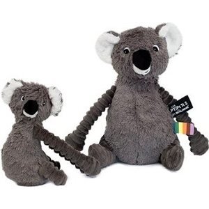 Les Déglingos Plyšová koala, mama s bábätkom, sivá