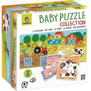 Ludattica Farma, Obojstranné puzzle pre najmenších, 32 dielikov