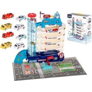 Parkovacia garáž 5 úrovní elektrický výťah + rohož + 8 áut
