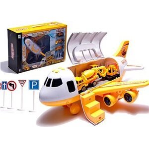 Transportné lietadlo + 3 stavebné vozidlá