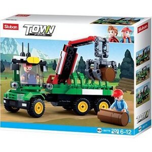 Sluban Town Farma M38-B0778 Traktor s prívesom na klady
